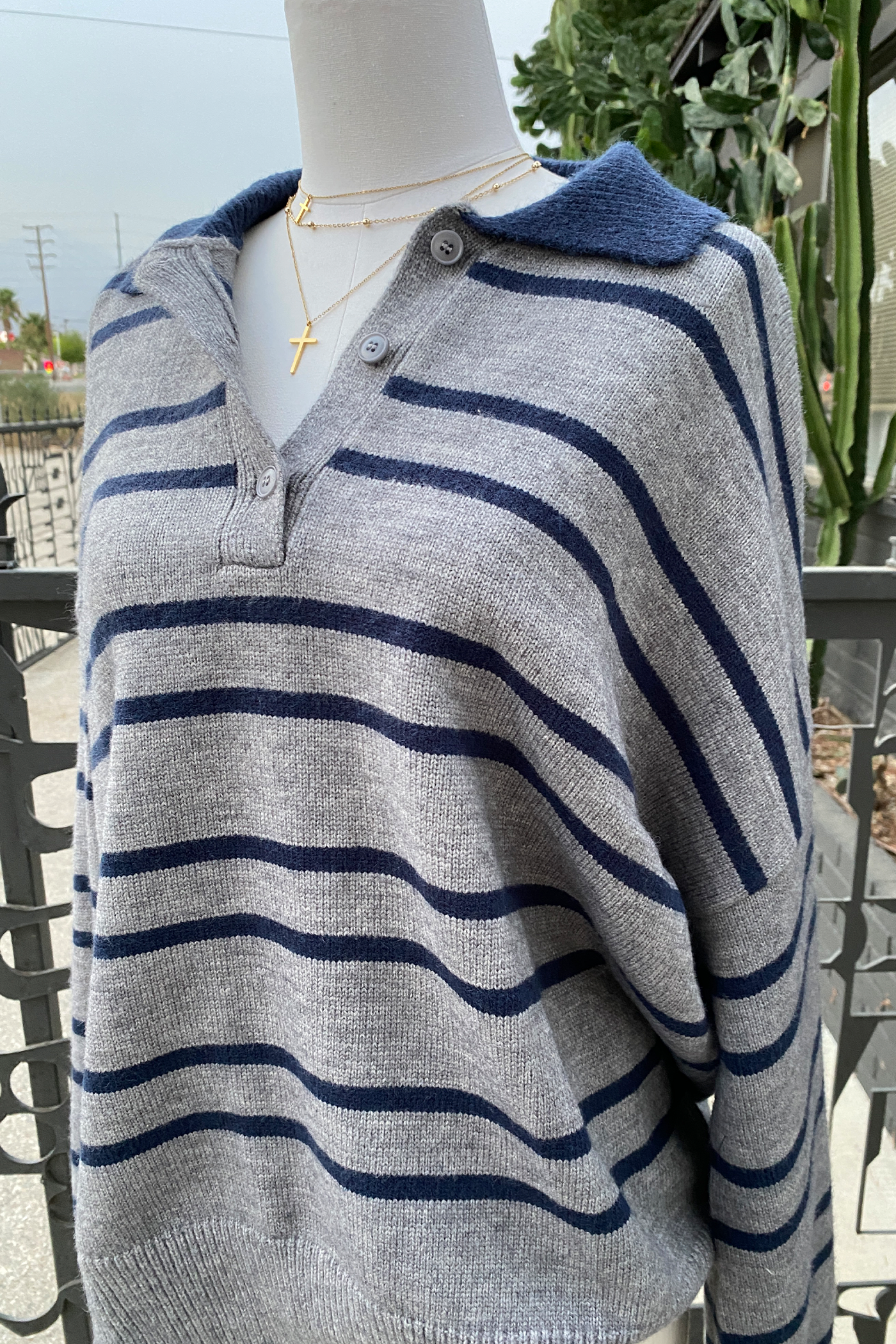 Oversized Striped Sweater