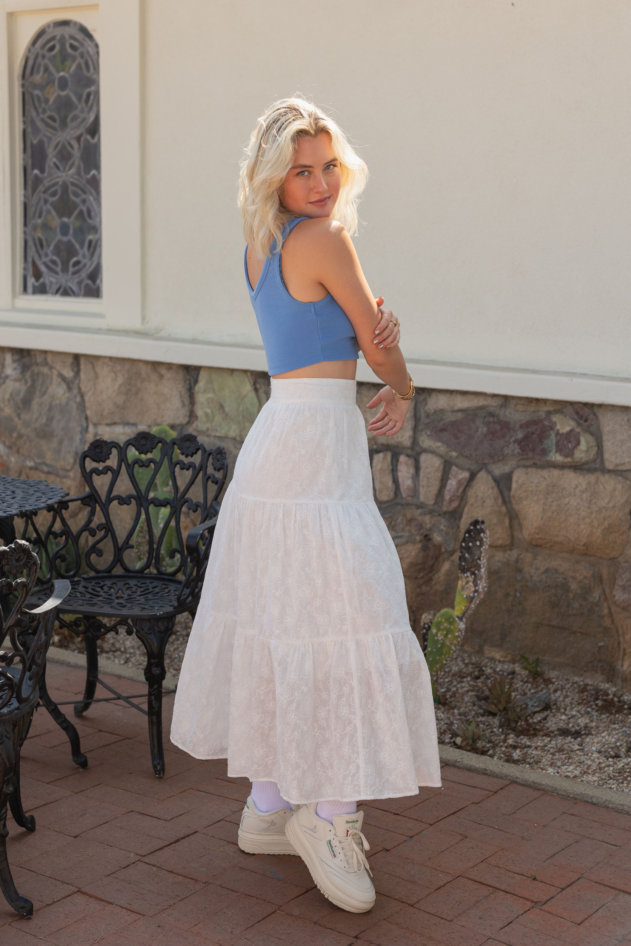 Give Love Floral Maxi Skirt
