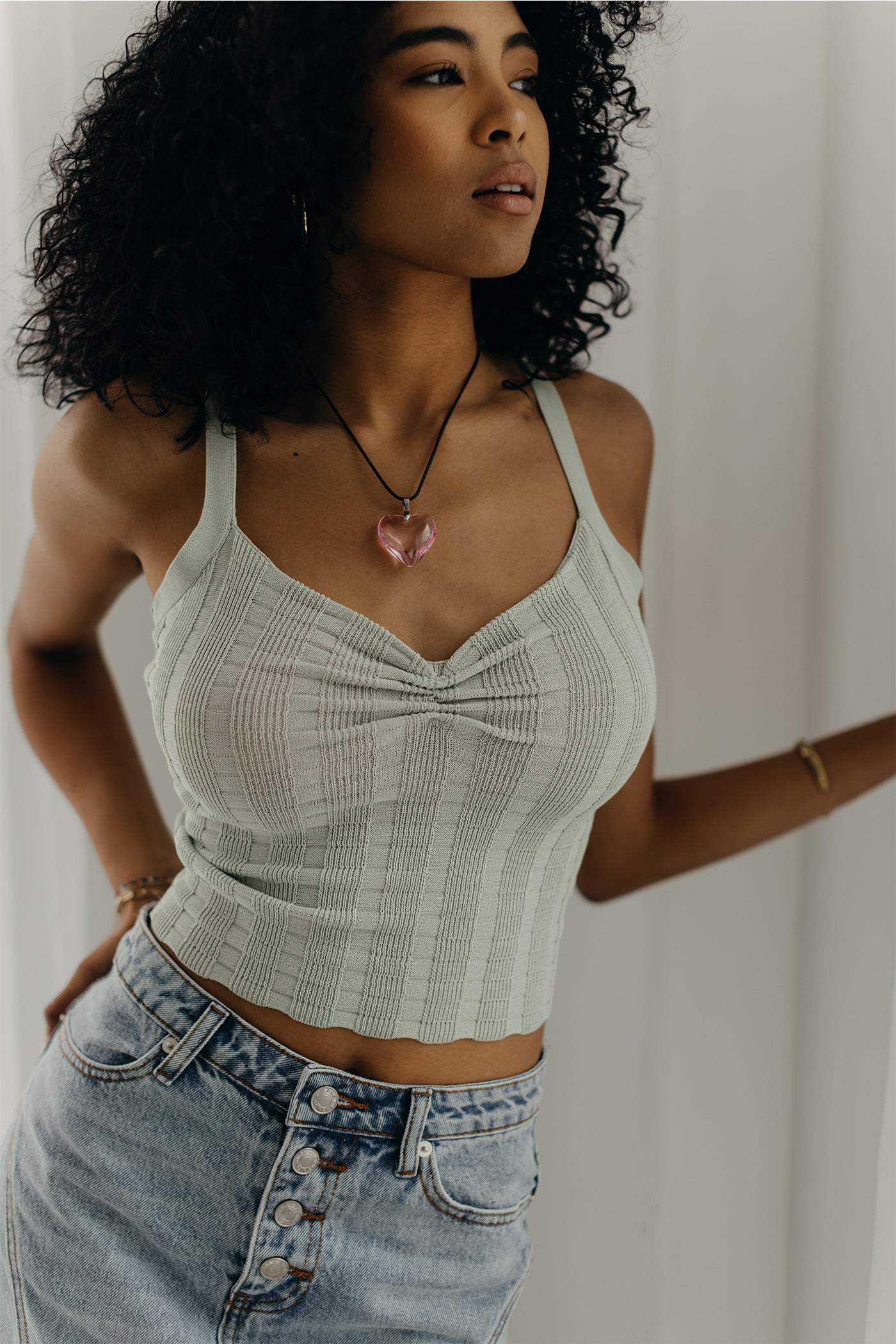 Get Lost Sleeveless Knit Top