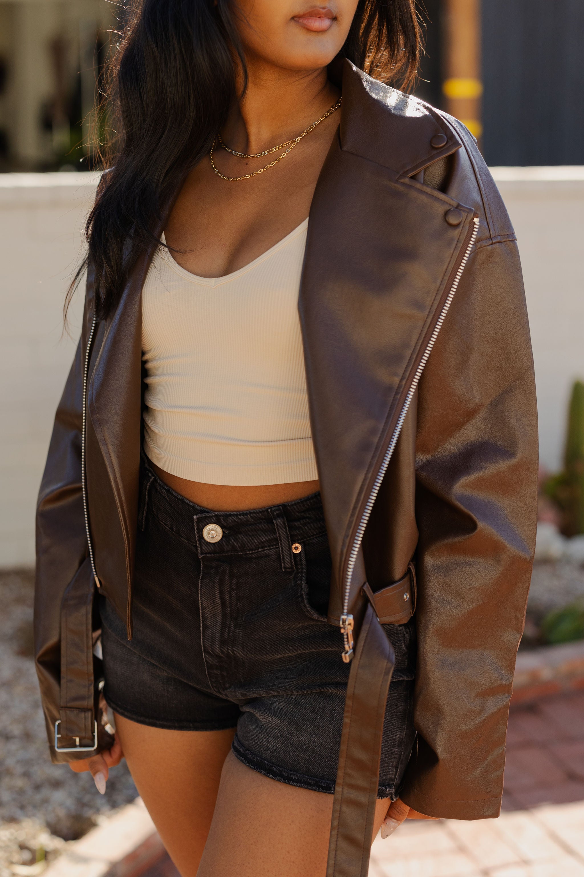 Just Ask Belted Jacket