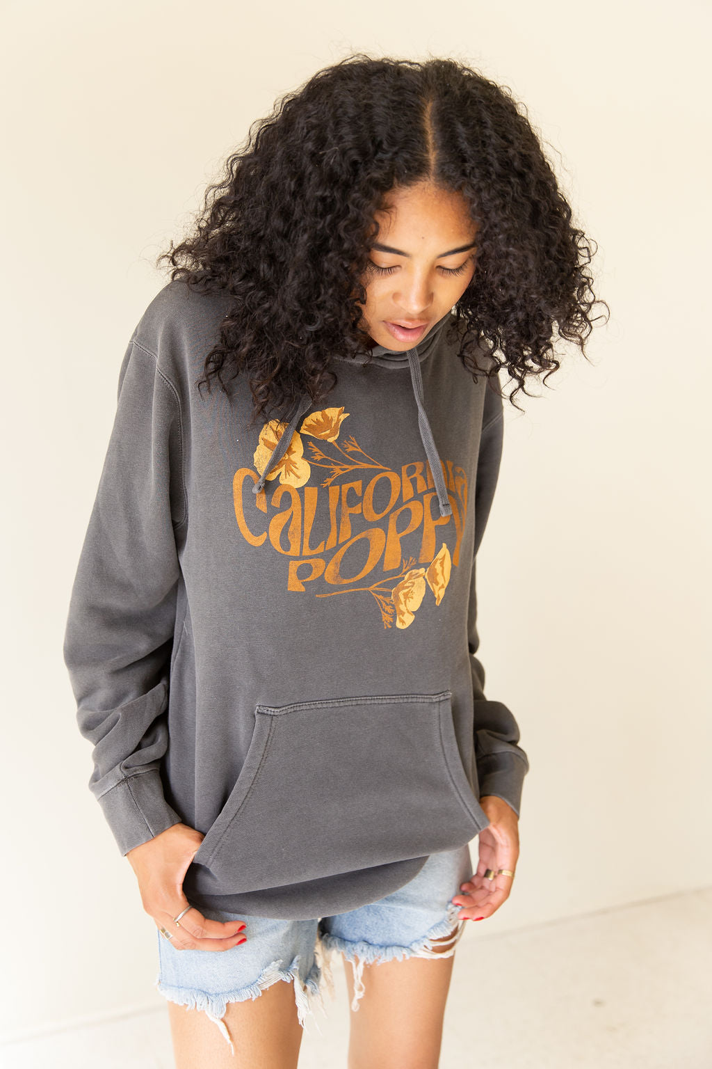 California Poppy Graphic Hoodie