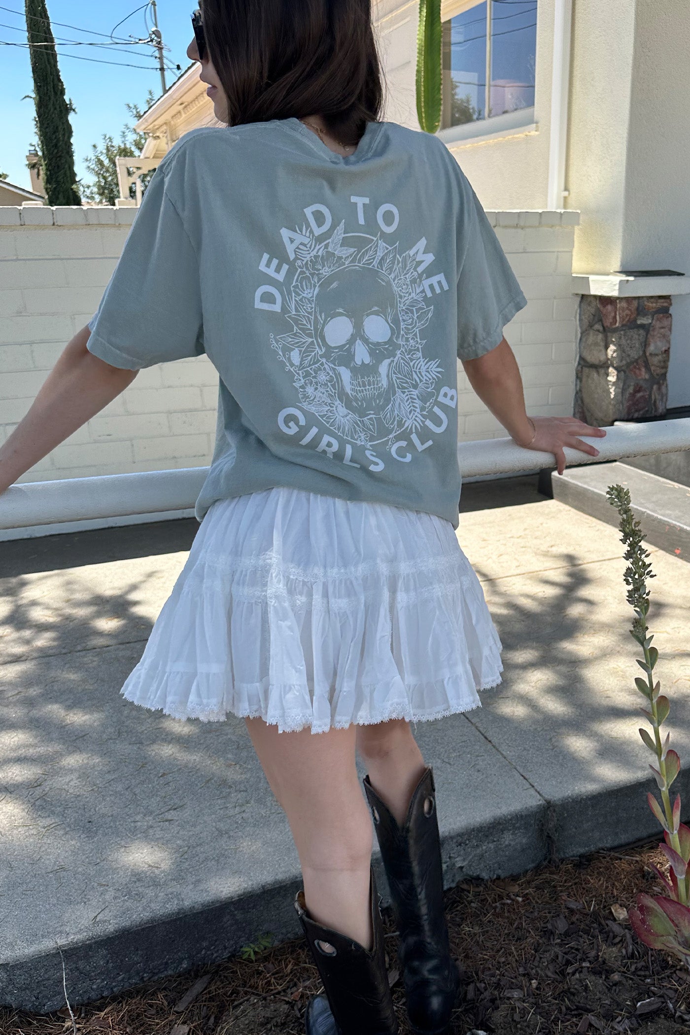 Dead To Me Oversized Graphic Top