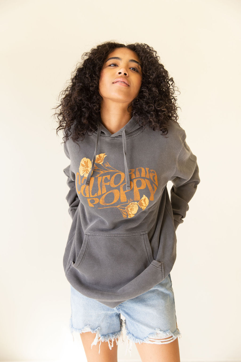 California Poppy Graphic Hoodie