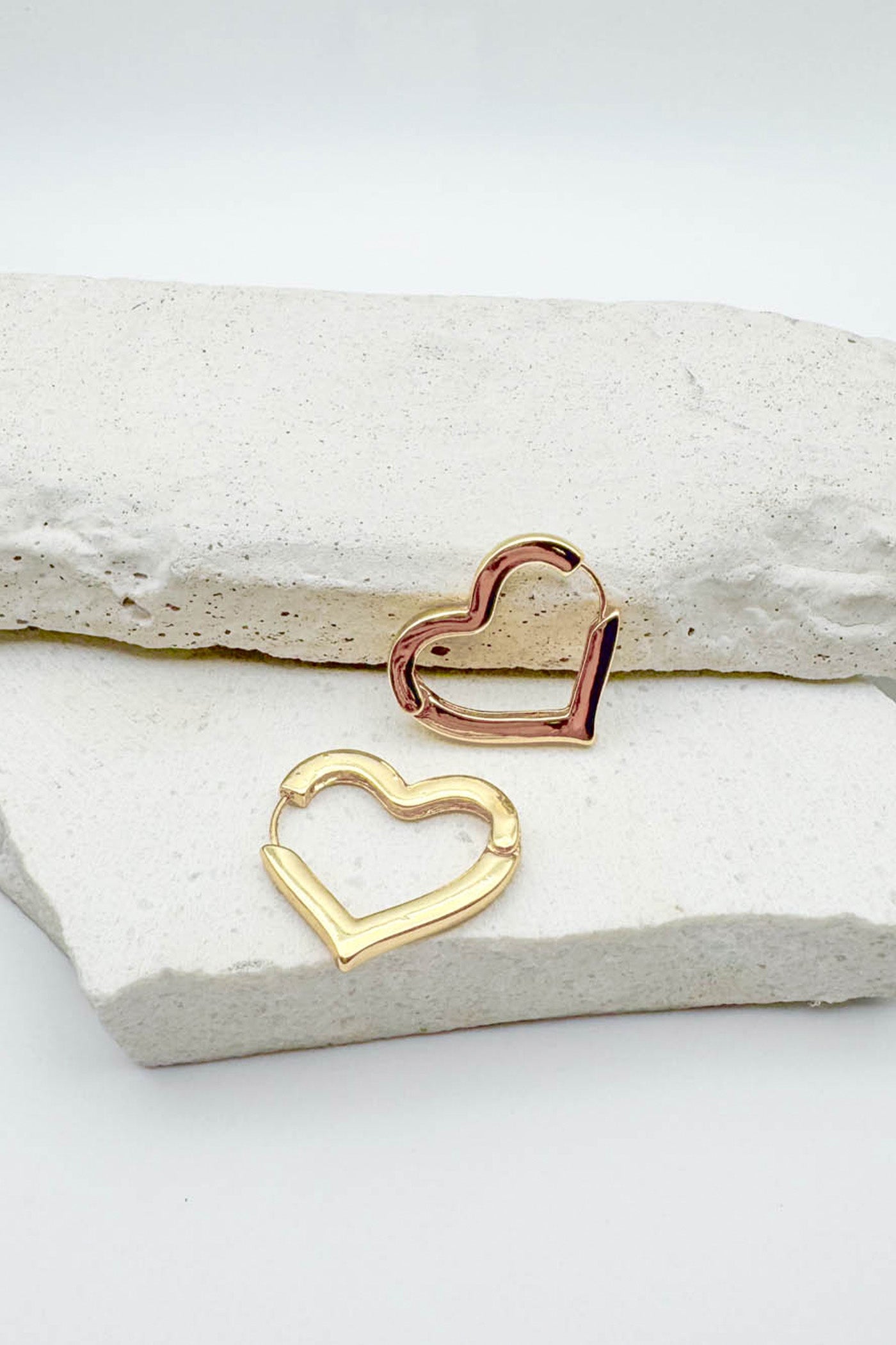 Heart Hoop Earrings