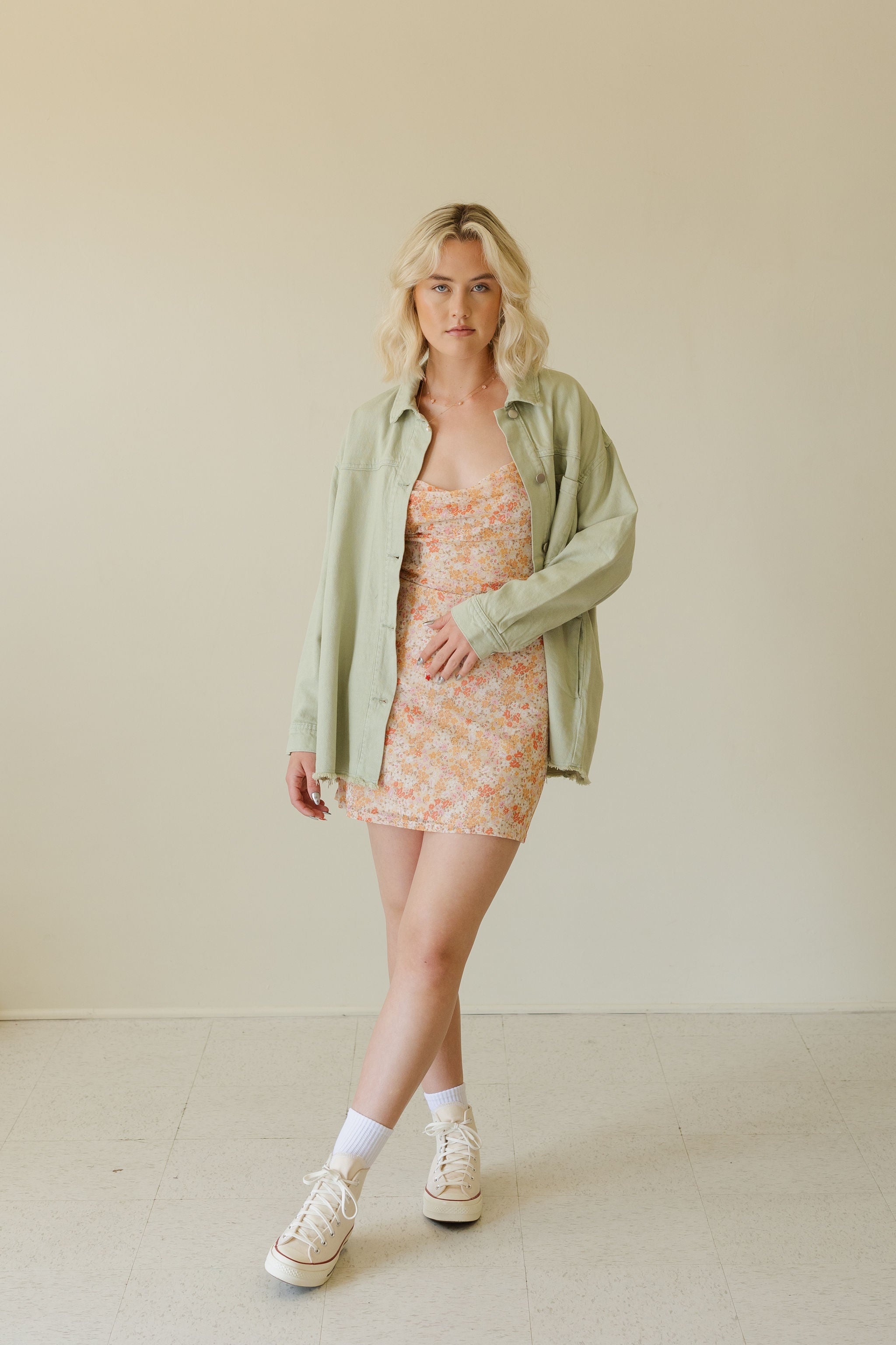 Moving Forward Denim Jacket by For Good