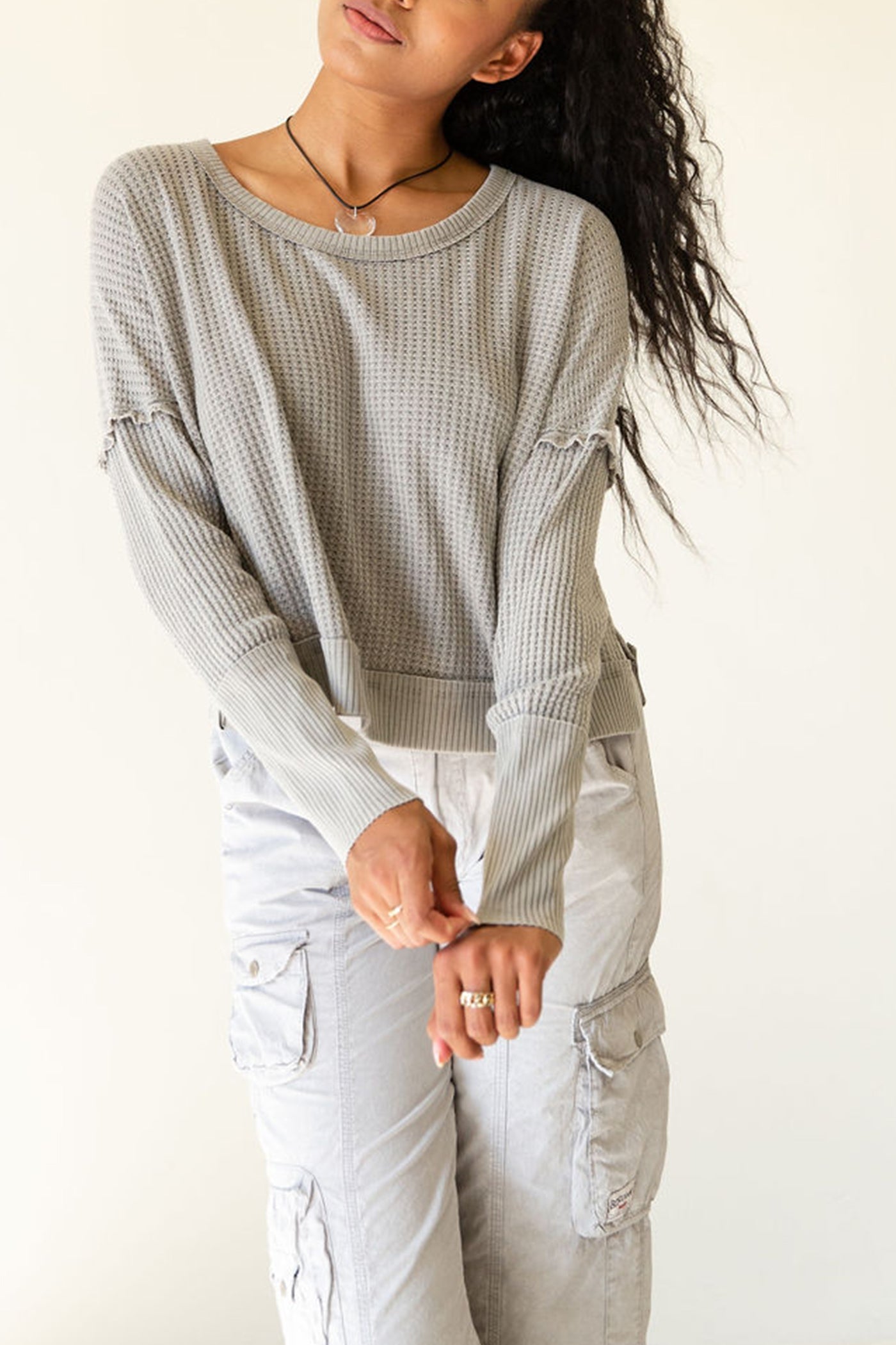 Grey Knit Sweater