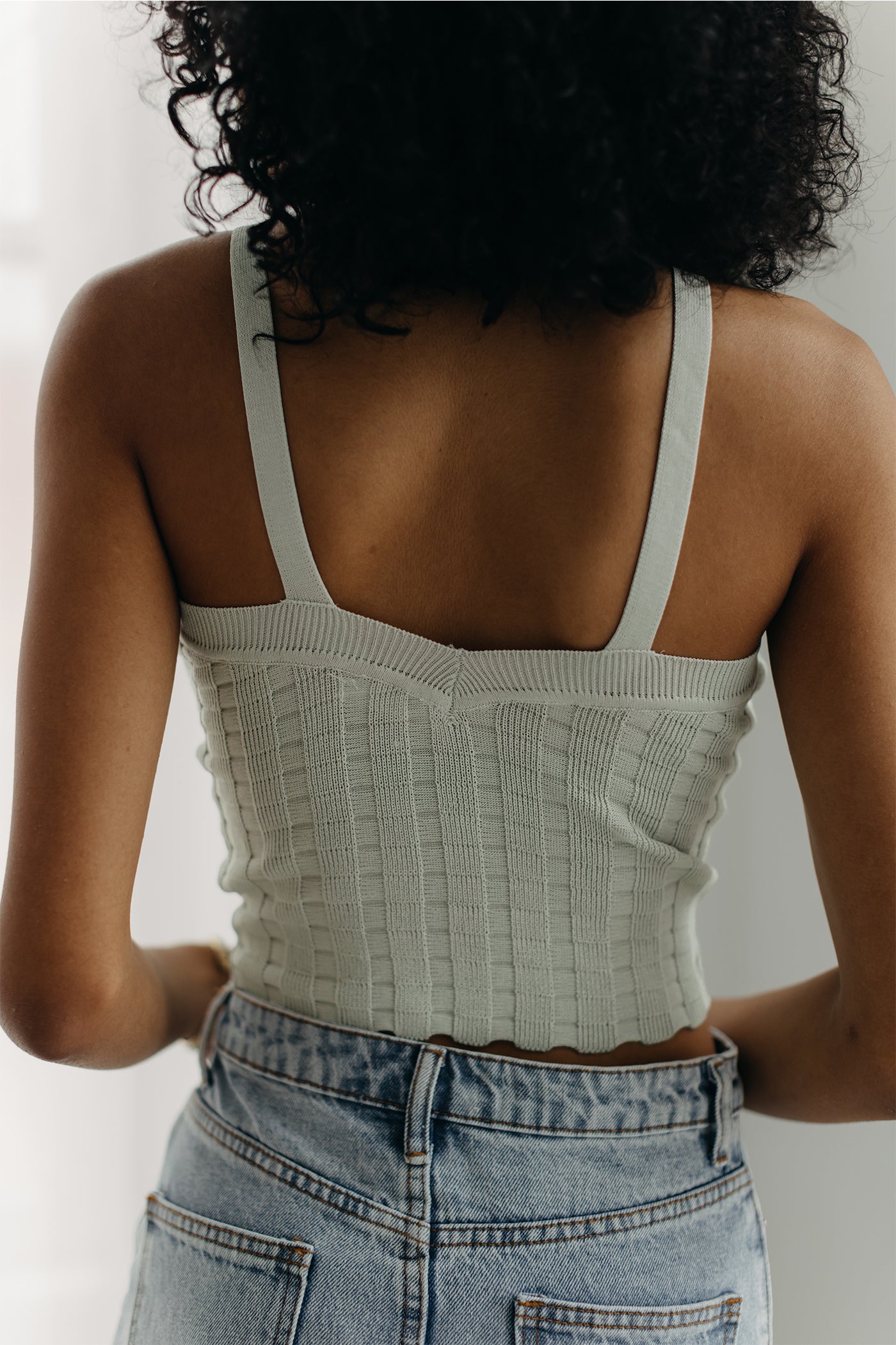 Get Lost Sleeveless Knit Top