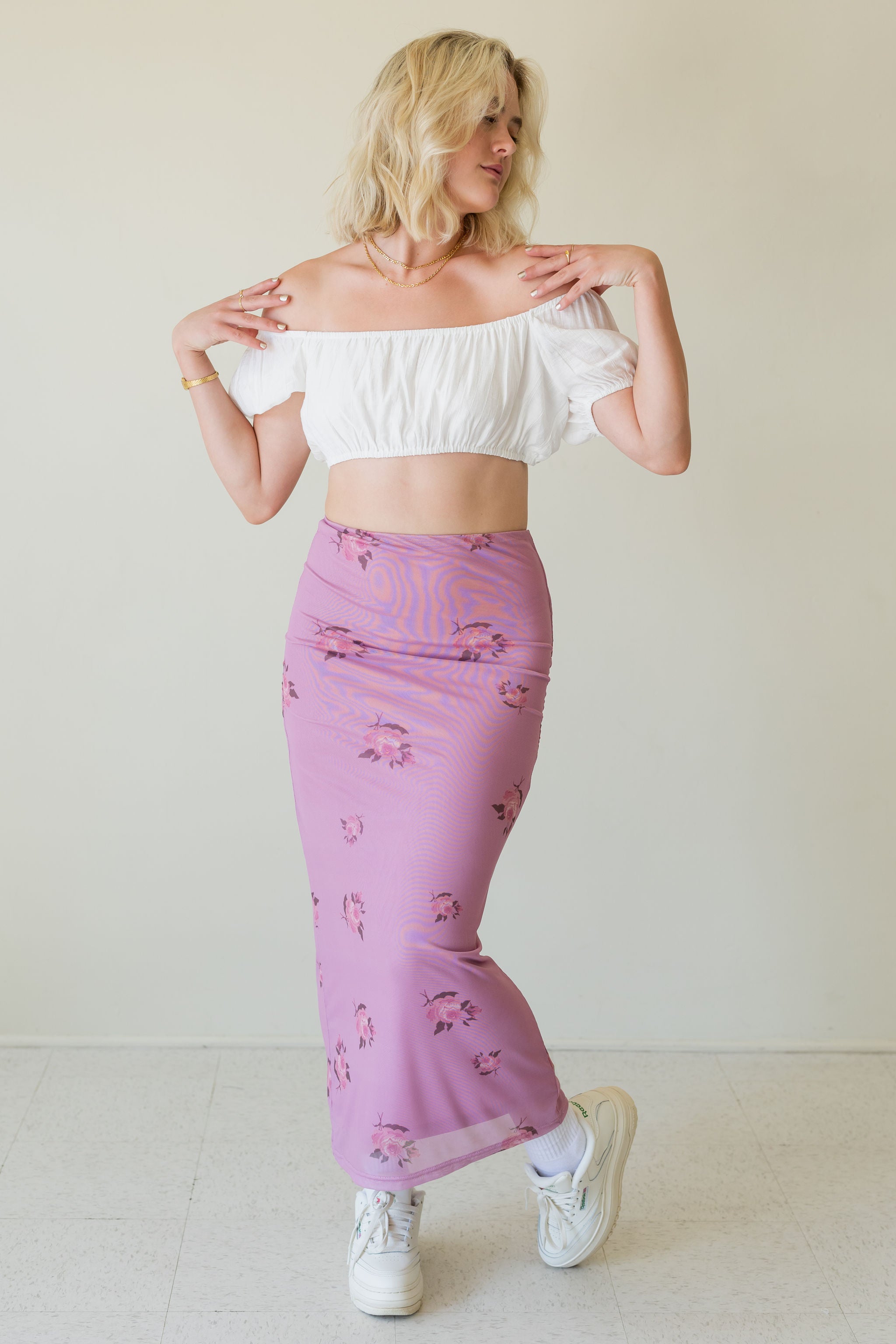 Little Things OTS Crop Top
