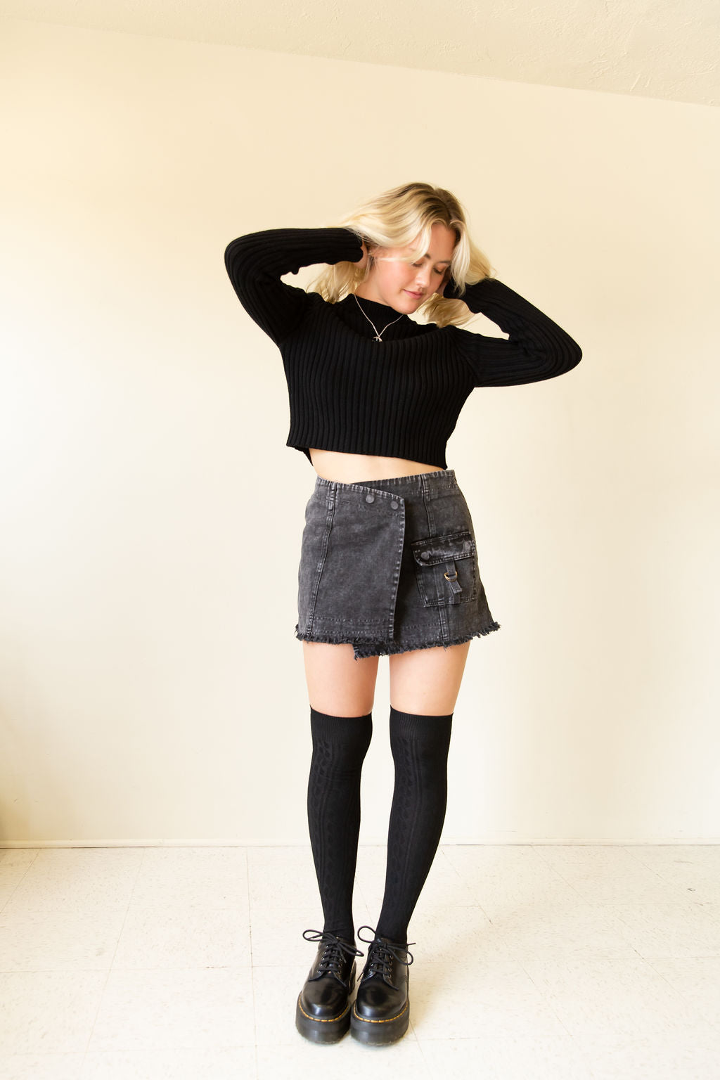 We Tried Knit Crop Sweater