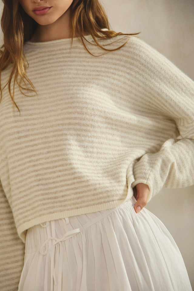 Striped Knit Sweater