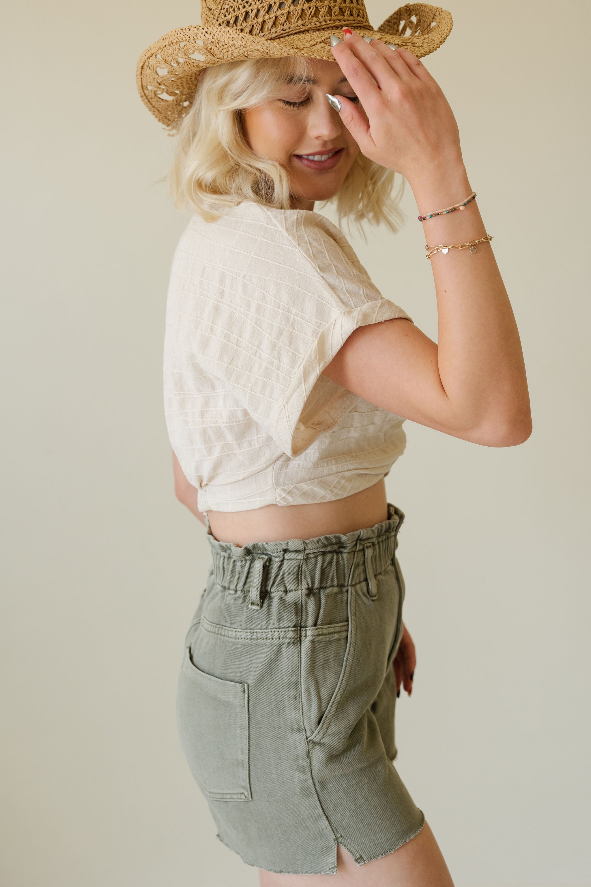 See Her Super High Rise Shorts by For Good