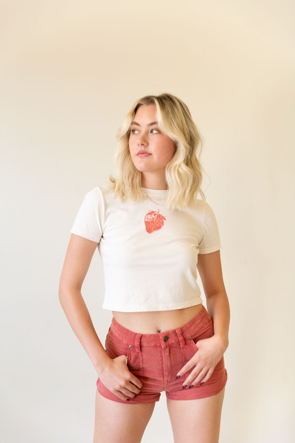 Strawberry Graphic Baby Tee