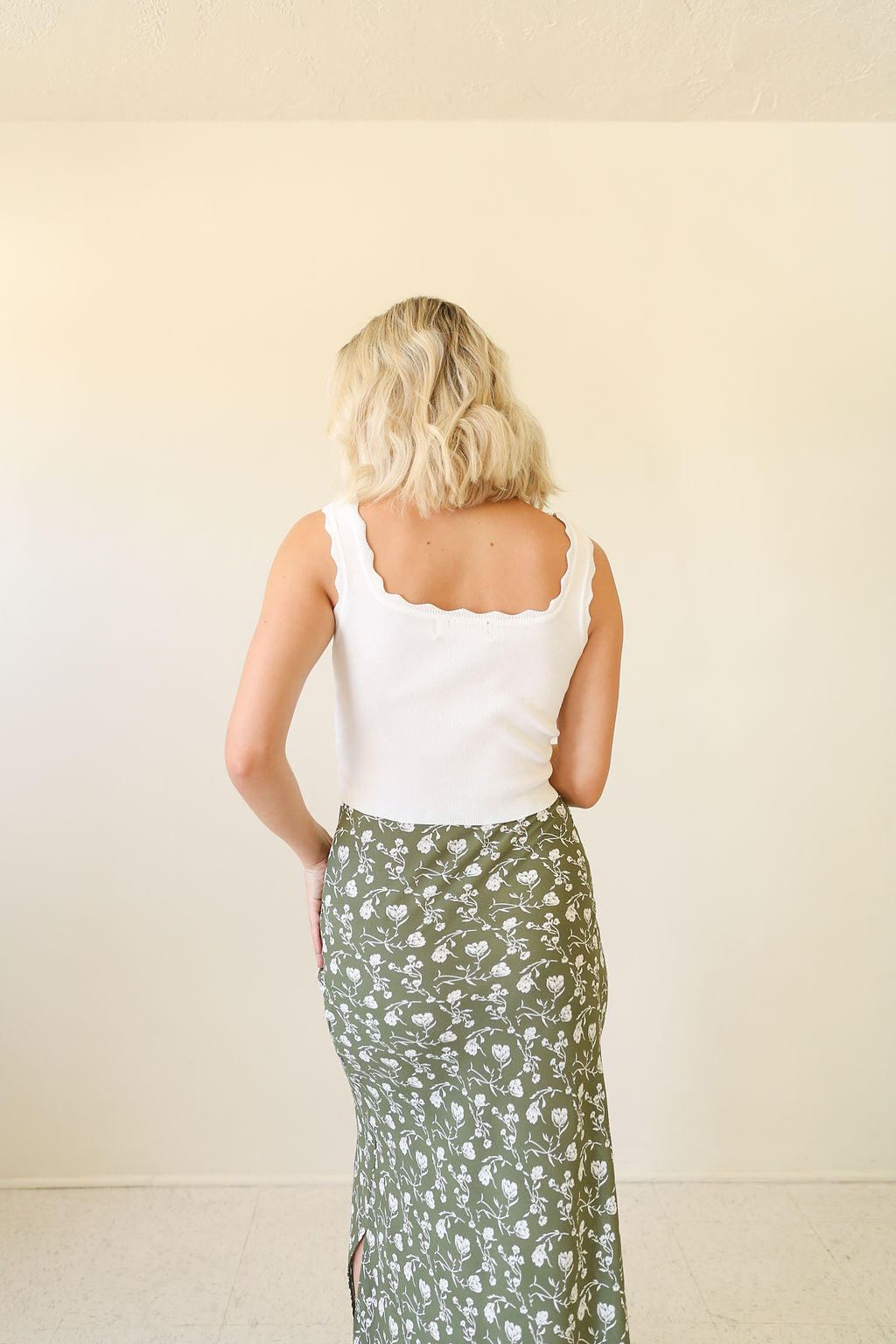 White Sleeveless Crop Top