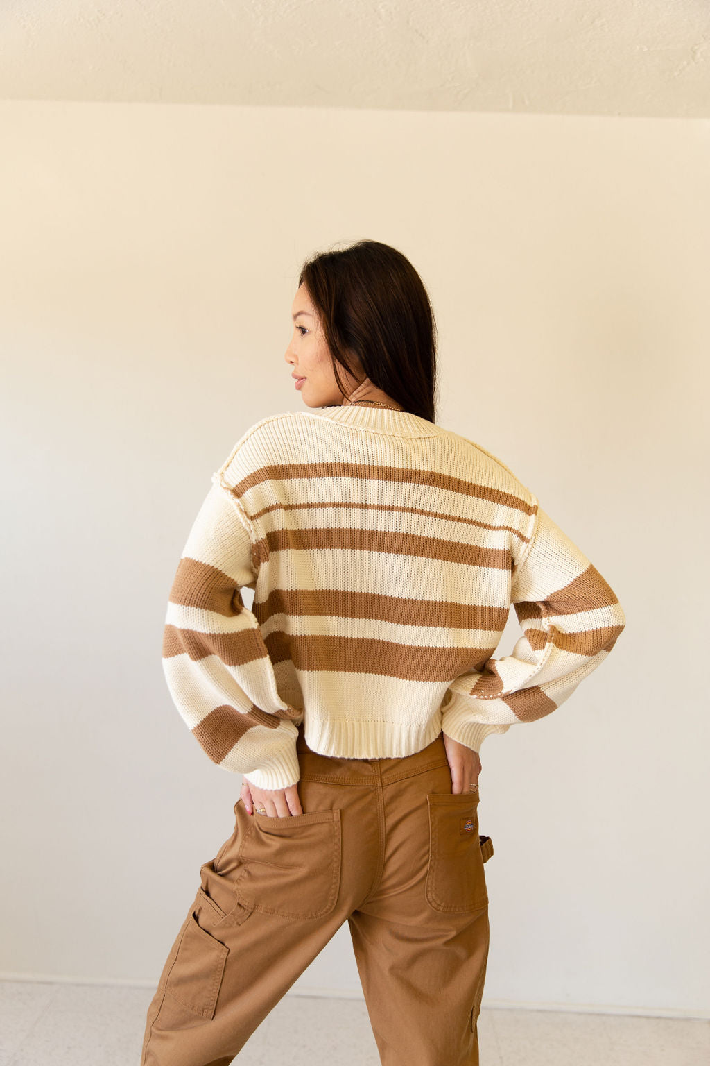 This Time Crochet Crop Sweater