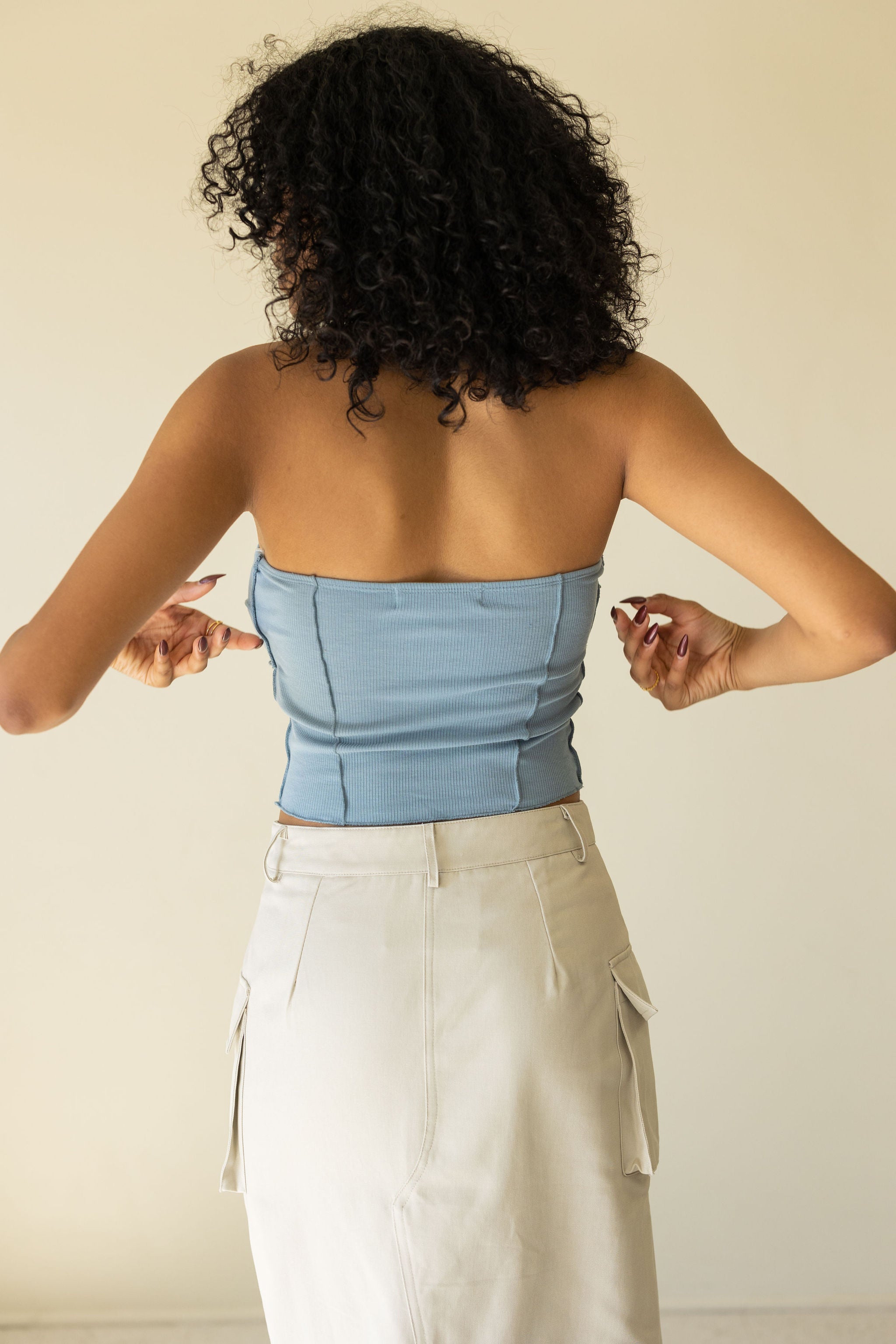 By Moonlight Strapless Top