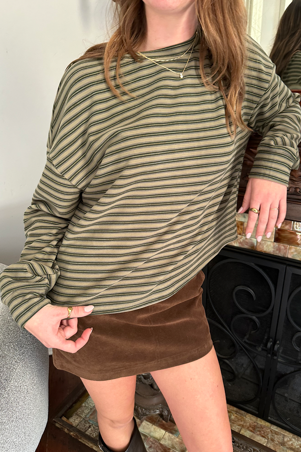 Striped Long Sleeve Top