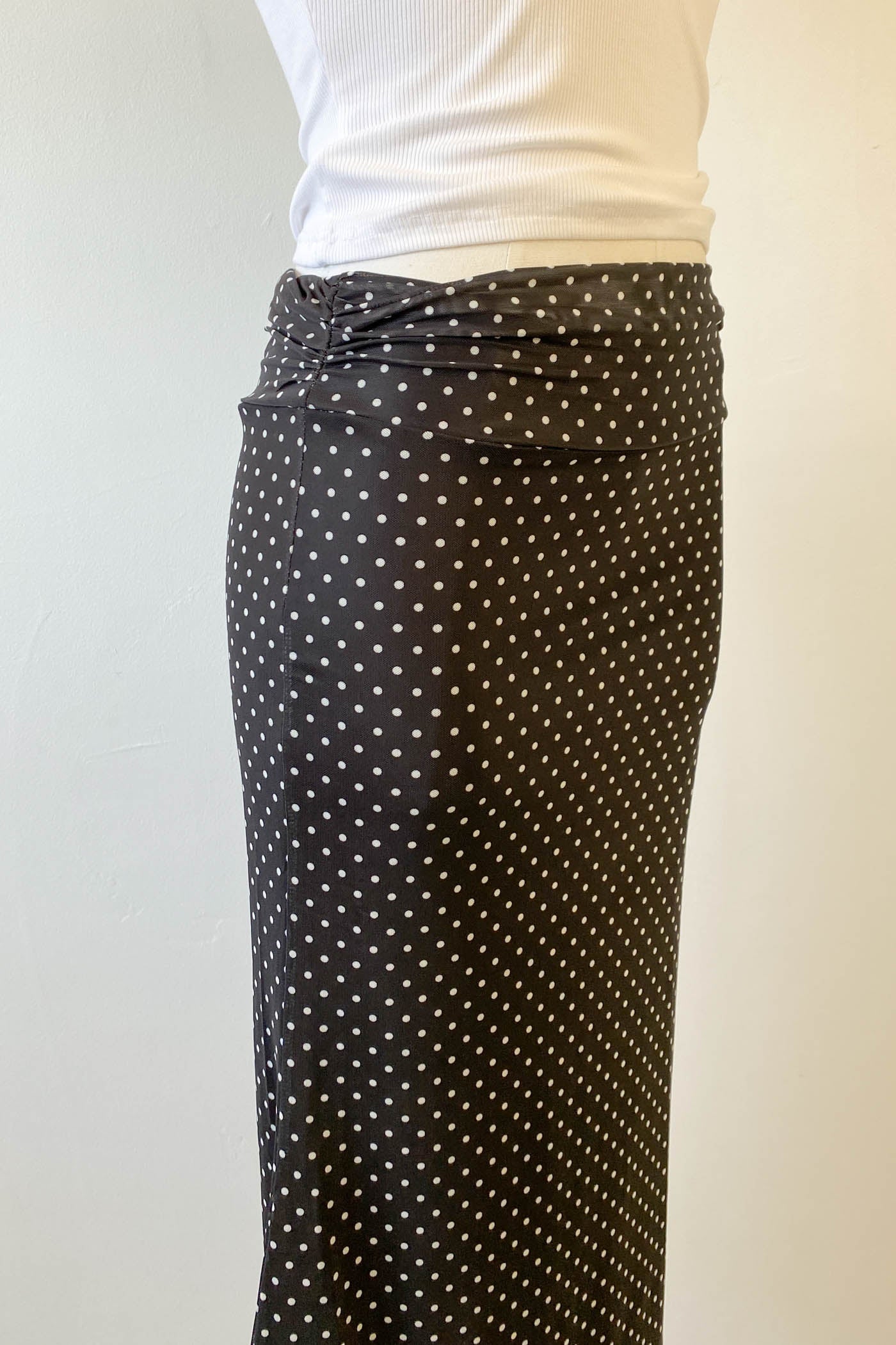 Swiss Dot Midi Skirt