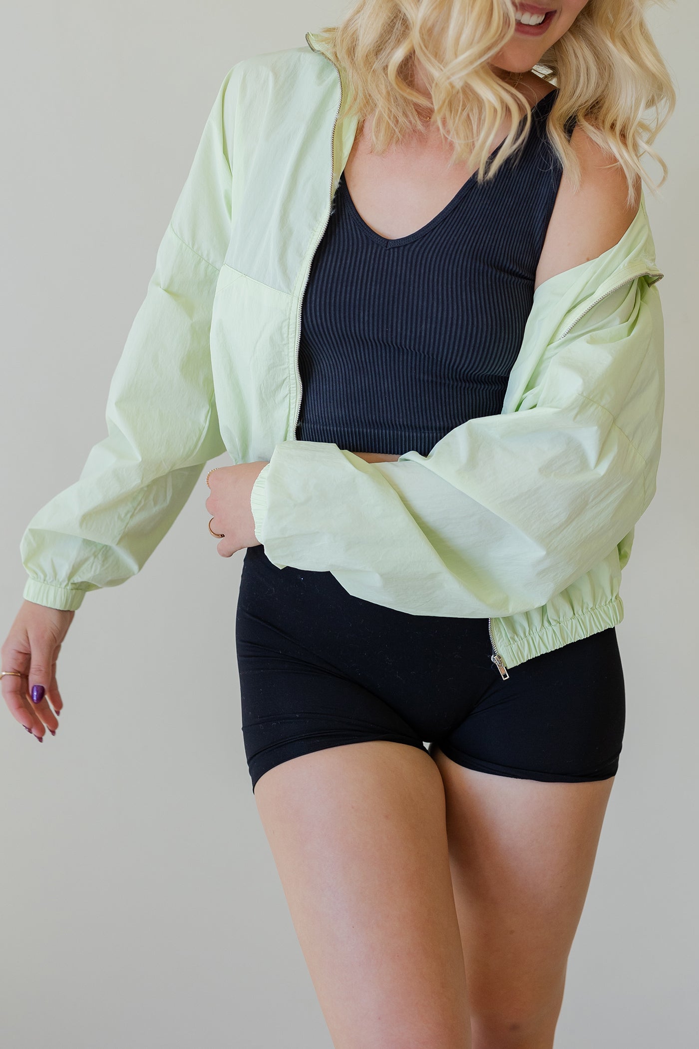 Lime Bomber Jacket