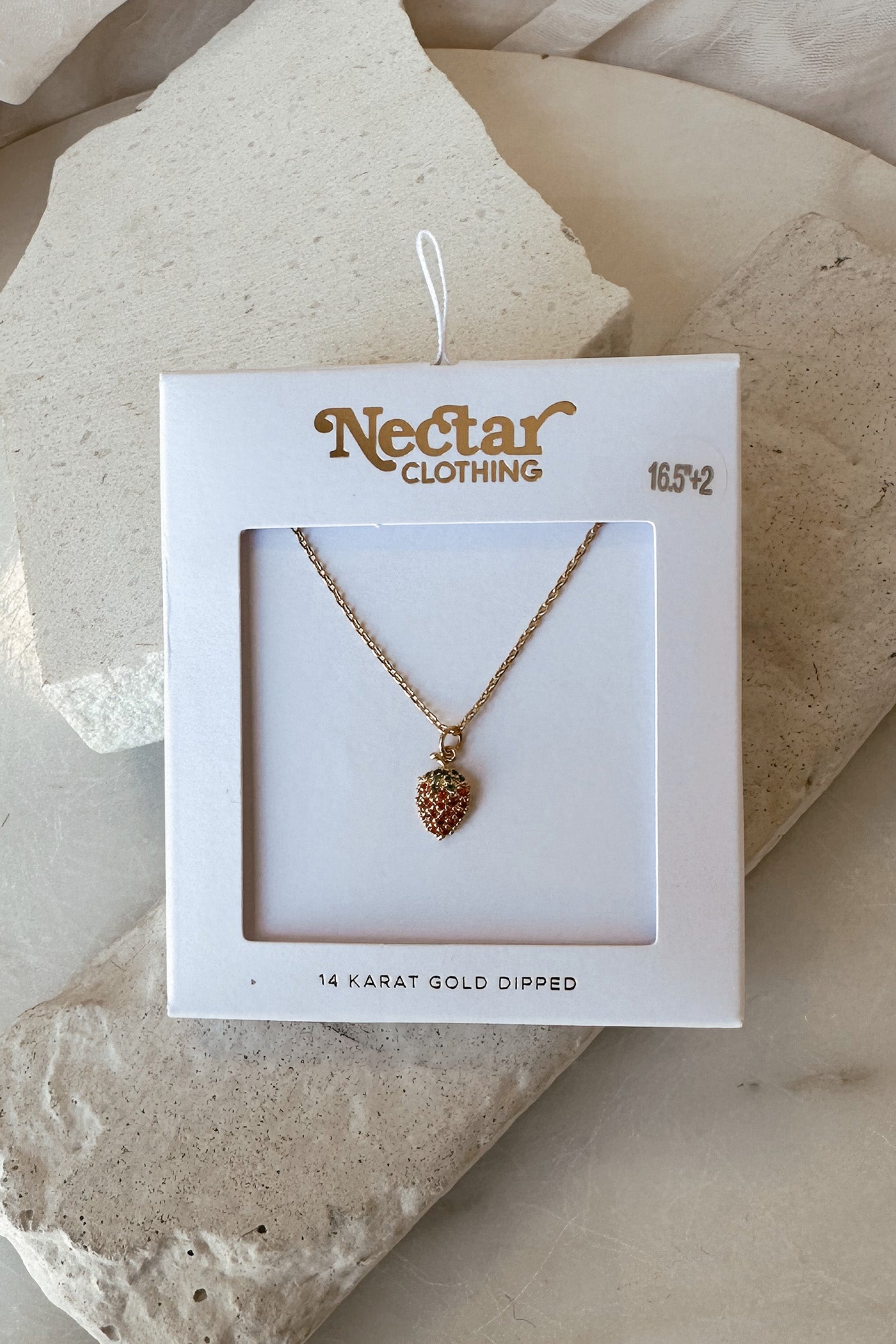 Dainty Strawberry Necklace