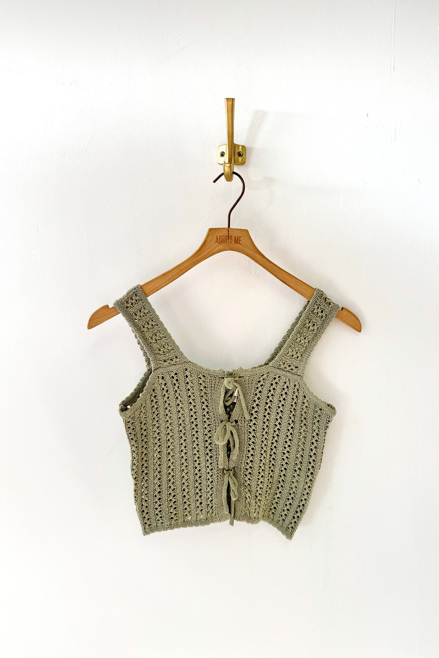 Crochet Front Tie Tank