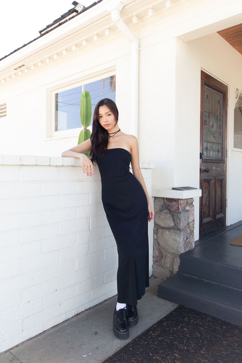 Blame Me Strapless Maxi Dress