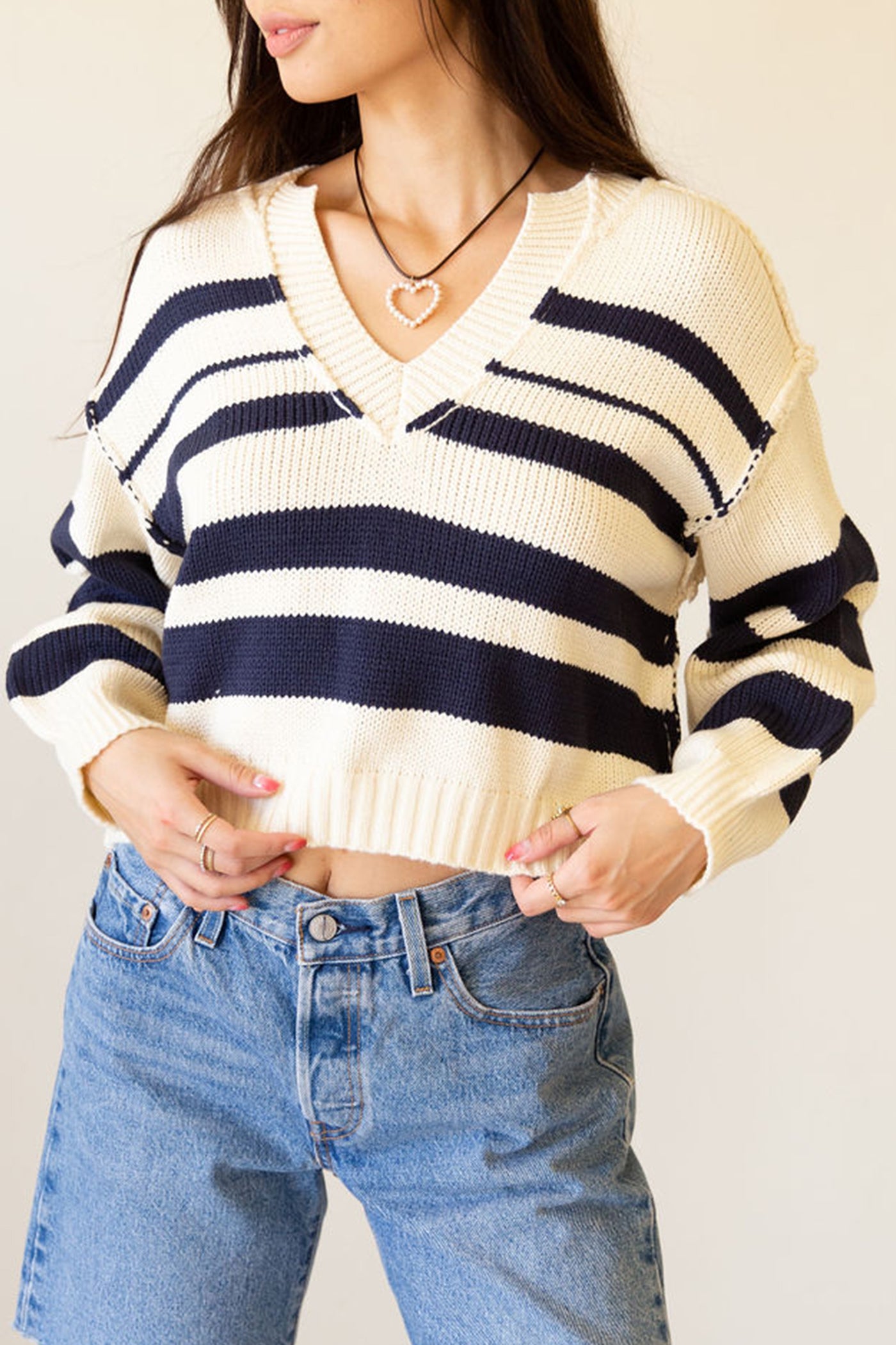 This Time Crochet Crop Sweater