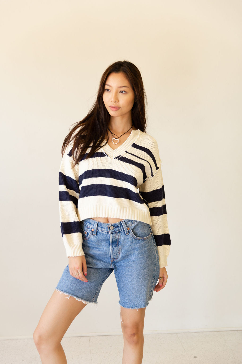 This Time Crochet Crop Sweater