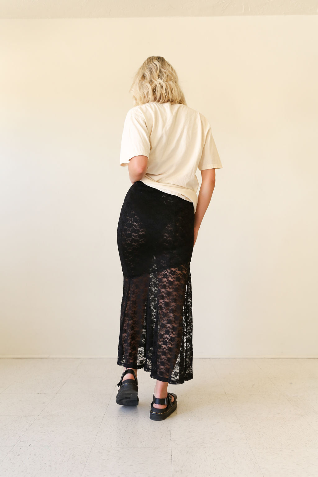 Another Life Sheer Floral Skirt