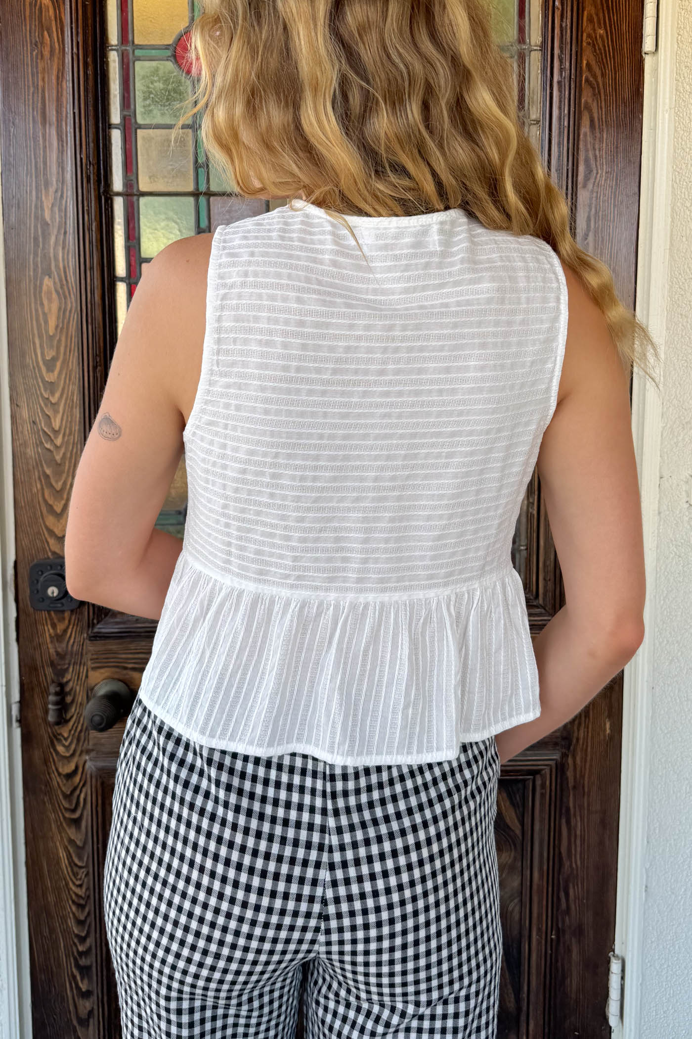 Split Front Sleeveless Top