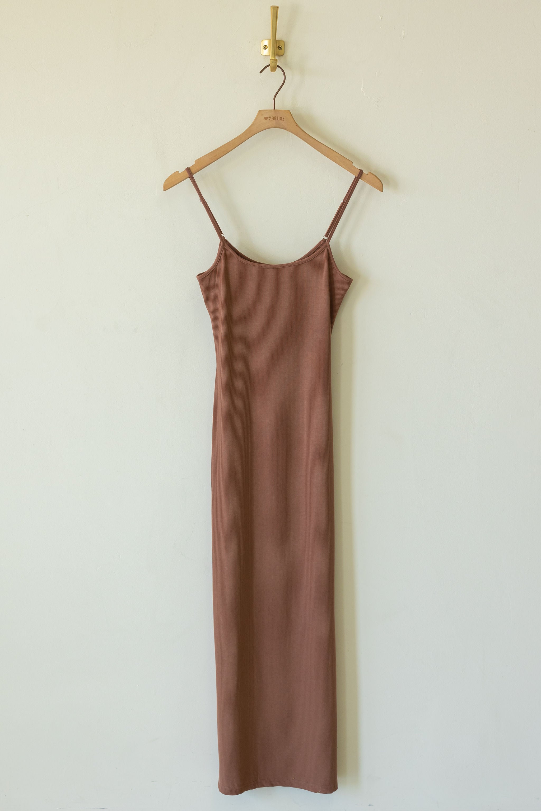 Feeling Free Ribbed Knit Maxi Dress