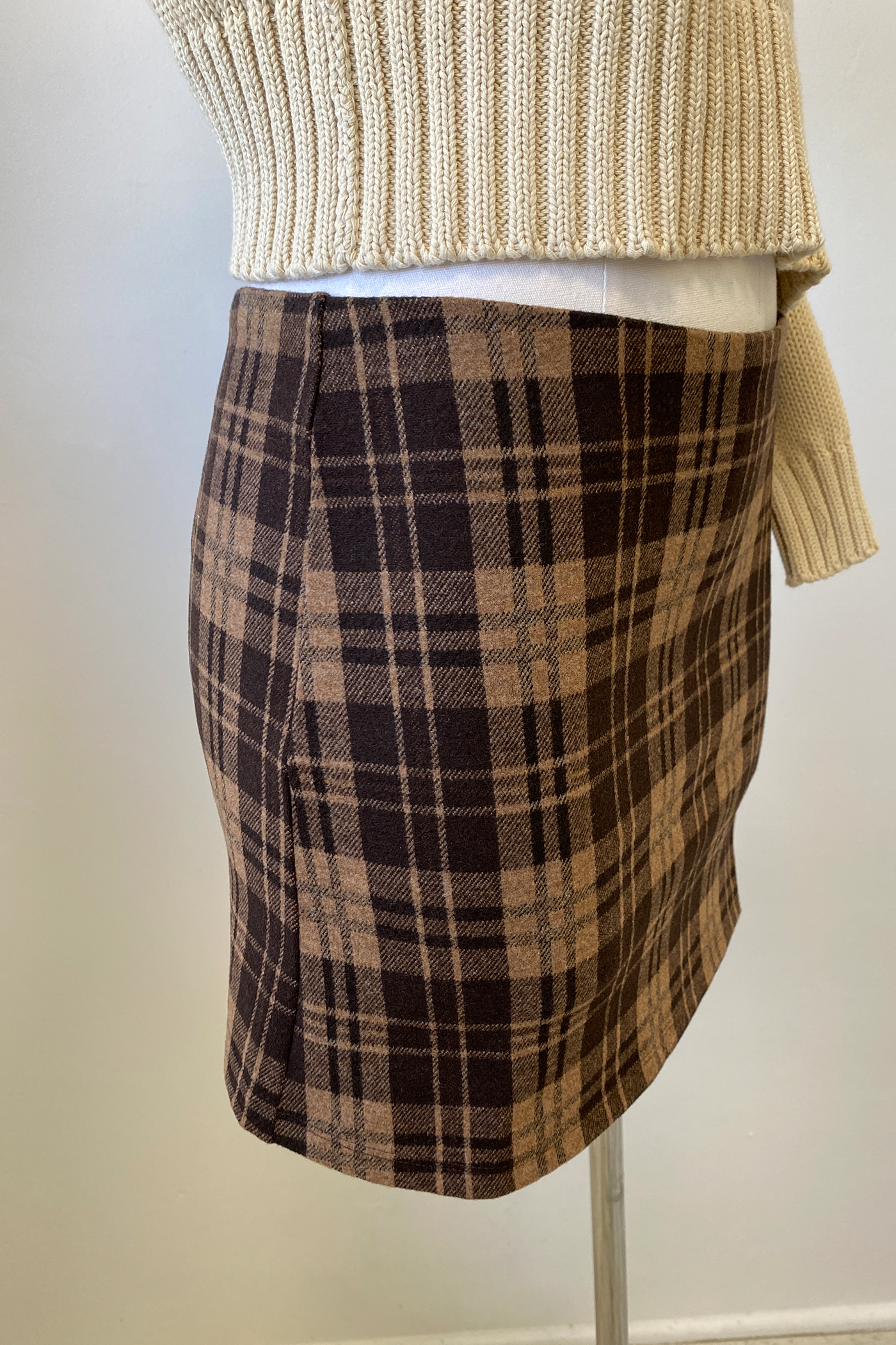 Plaid Mini Skort