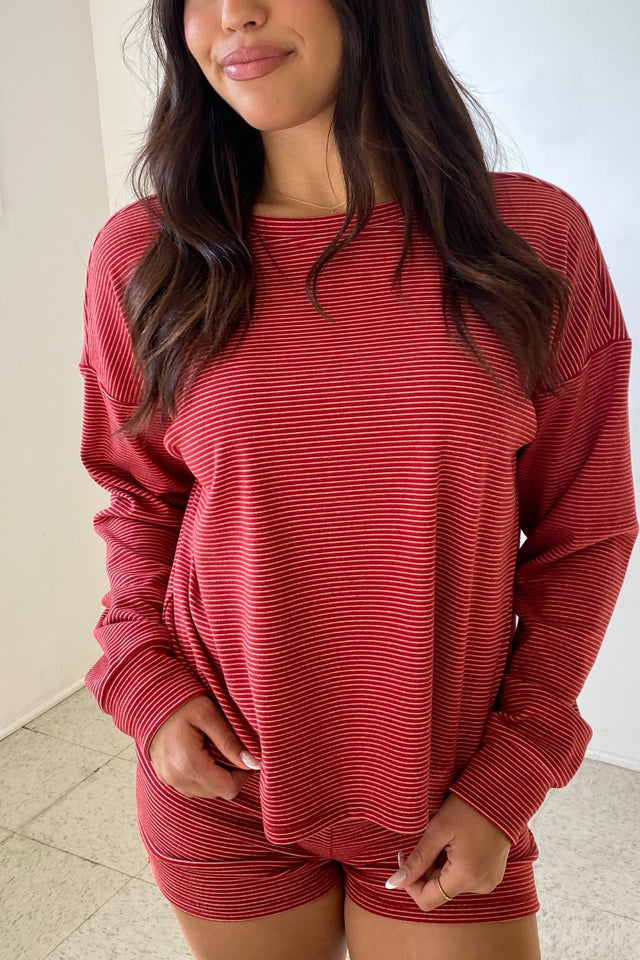 Striped Oversized Top