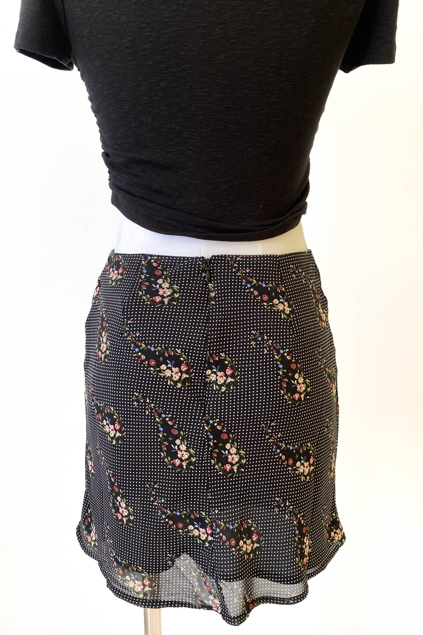 Floral Paisley Mini Skirt