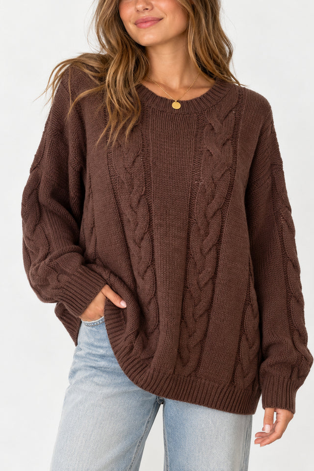Cable Knit Oversized Sweater