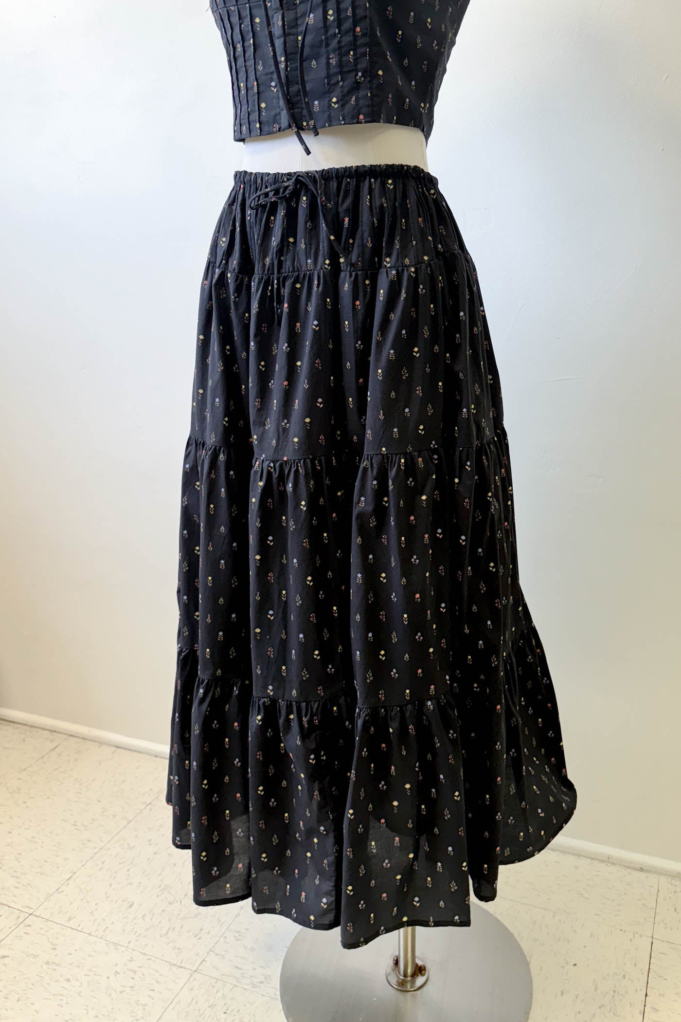 Floral Midi Skirt