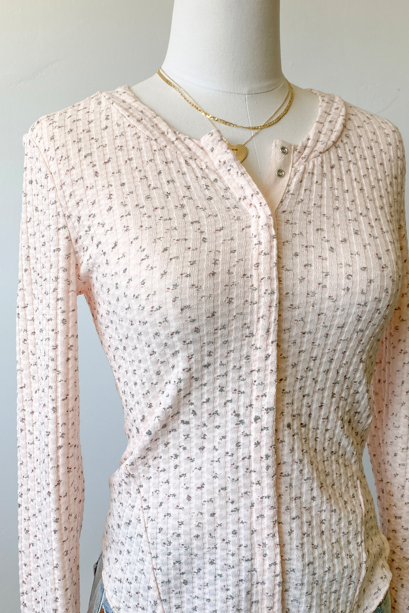 Ditsy Floral Long Sleeve Top