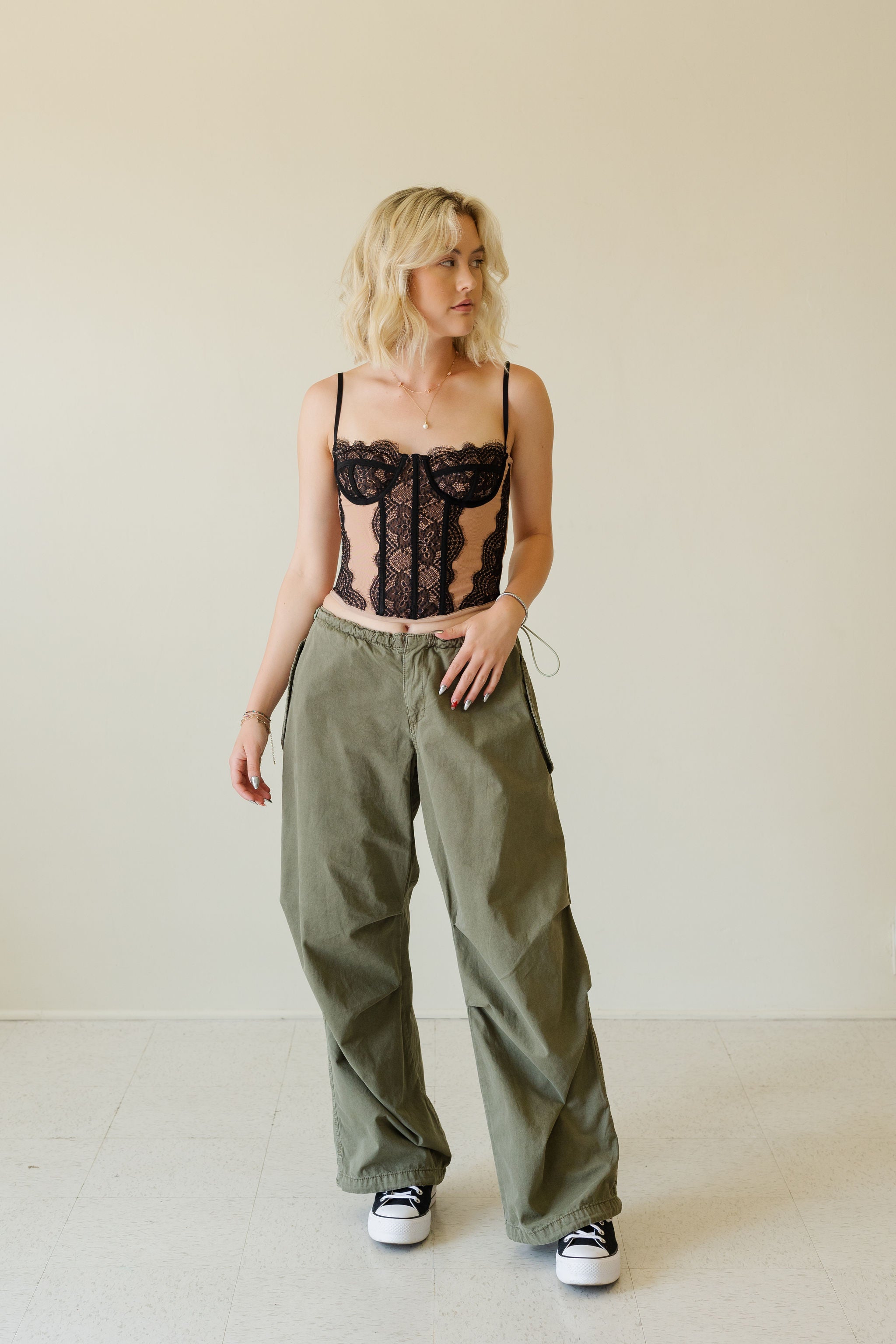 Forgot Me Sheer Corset Top