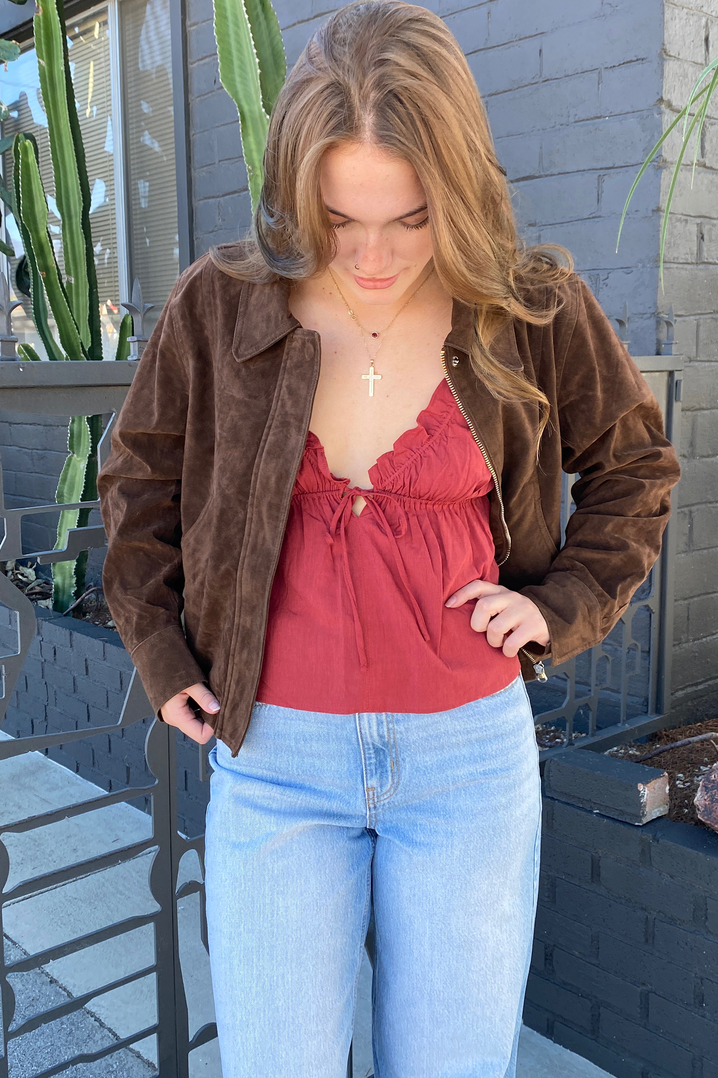 Ruffled Babydoll Top