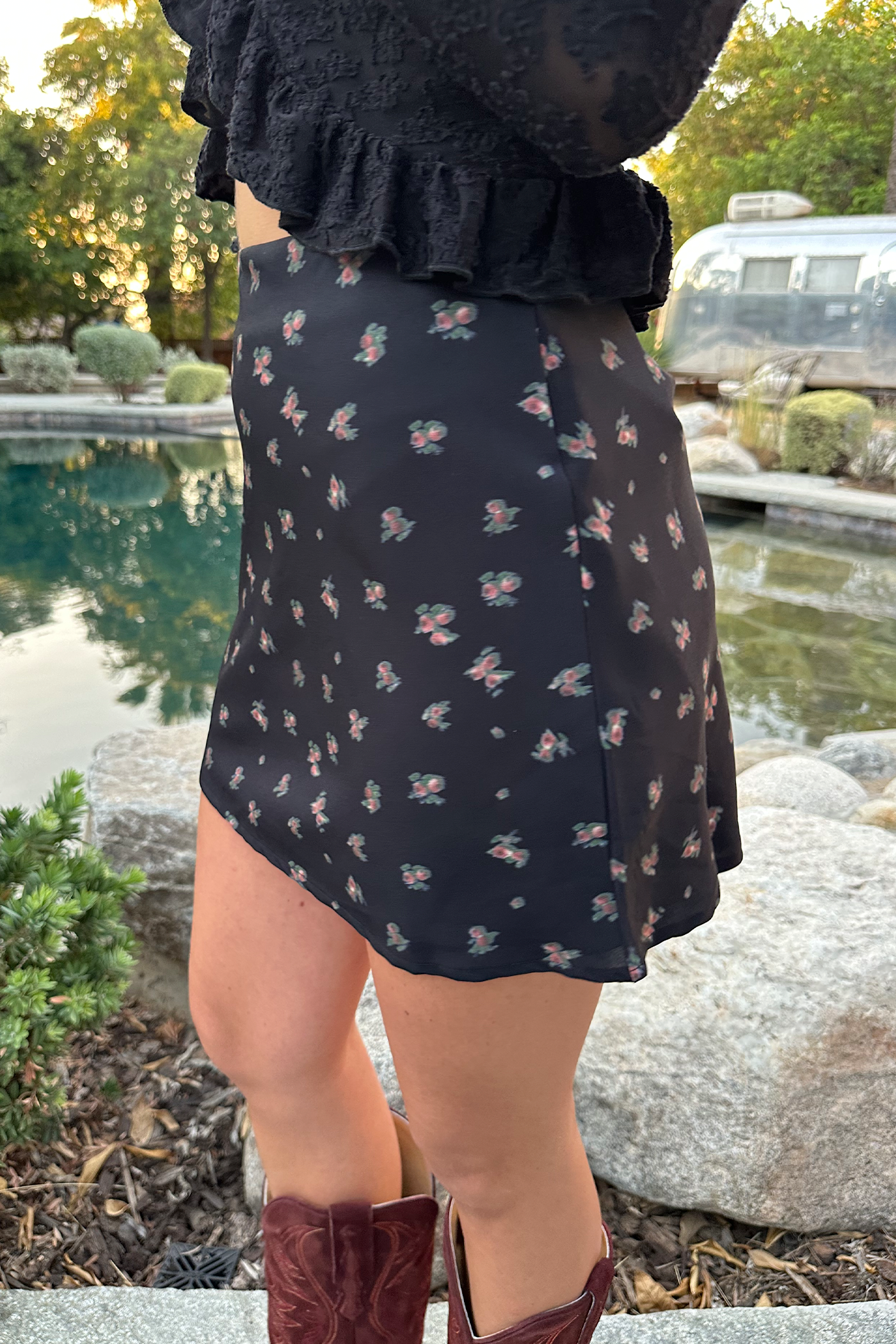 Floral Mini Skirt