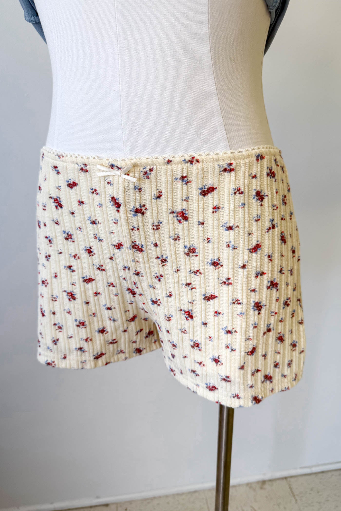 Yellow Floral Print Shorts