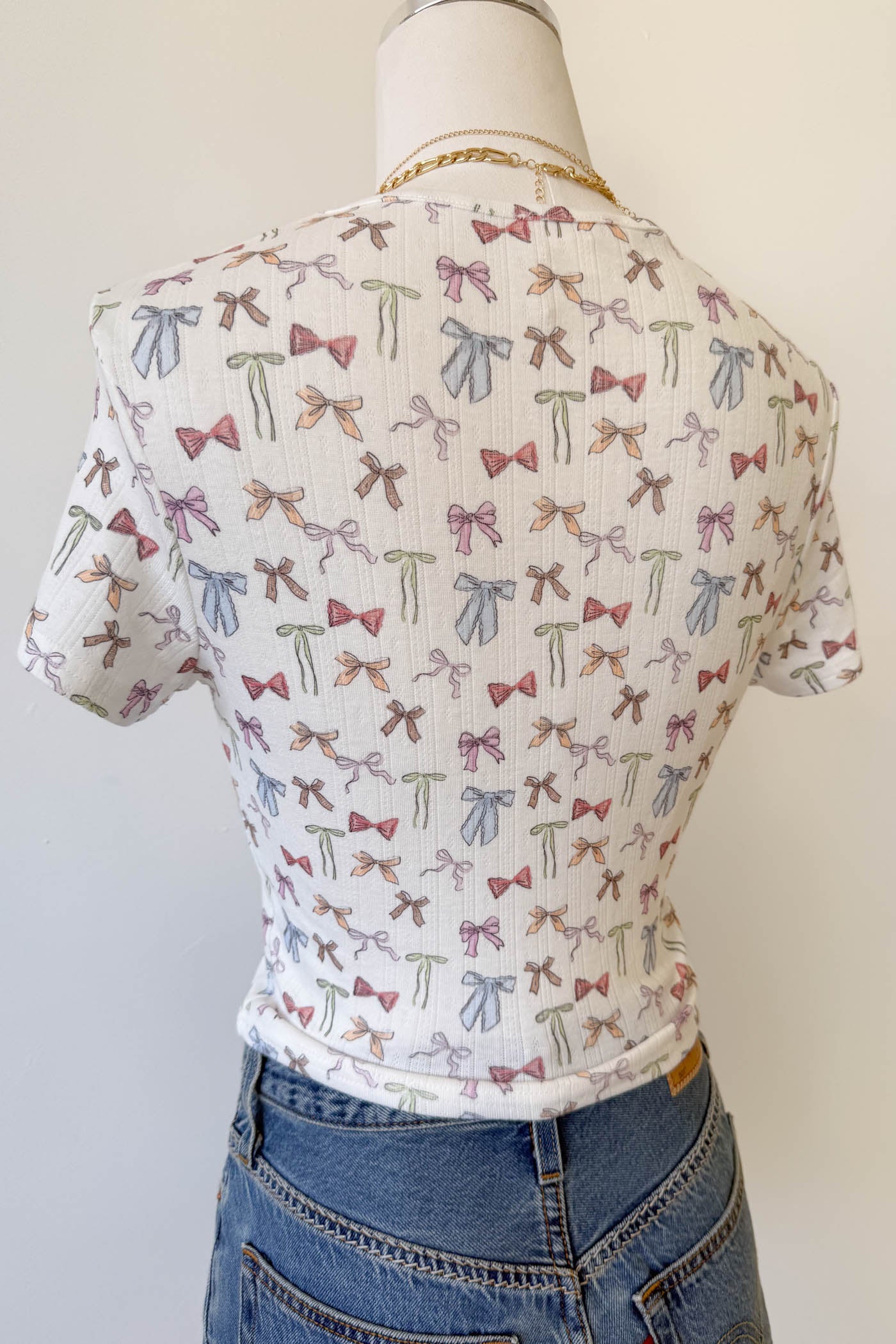 Bow Print Baby Tee