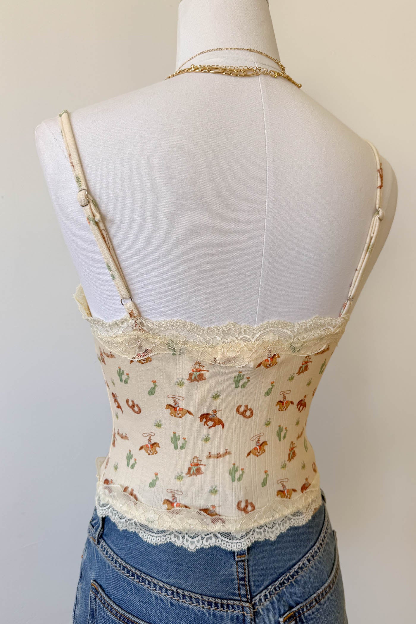 Western Print Cami Top