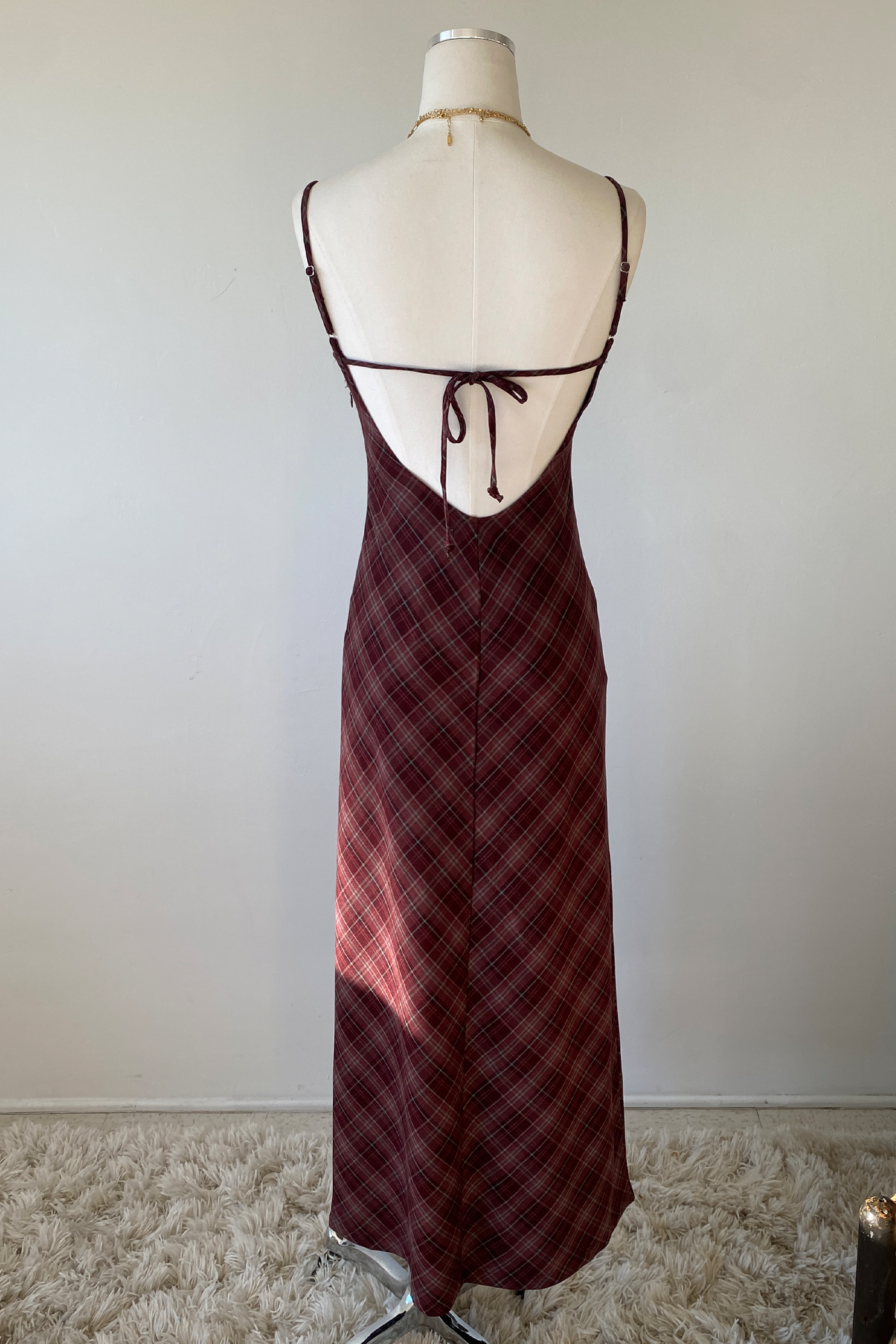 Plaid Maxi Dress