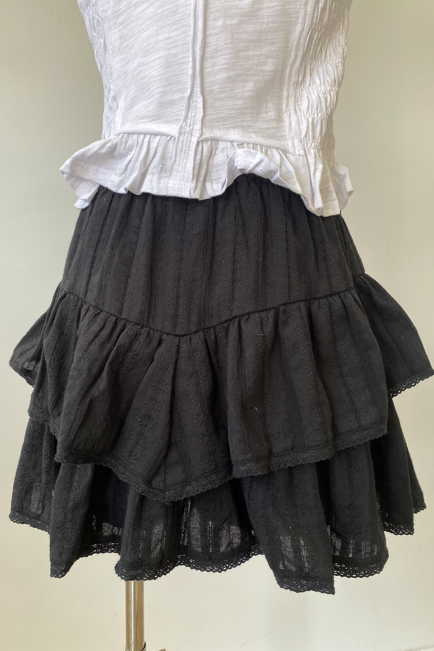 Tiered Ruffle Mini Skort