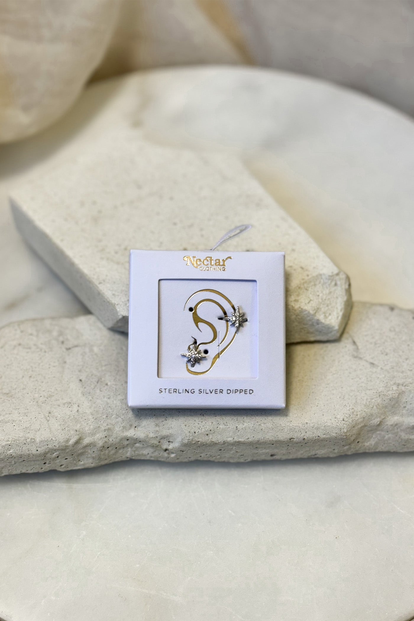 Star Cuff Earring Set