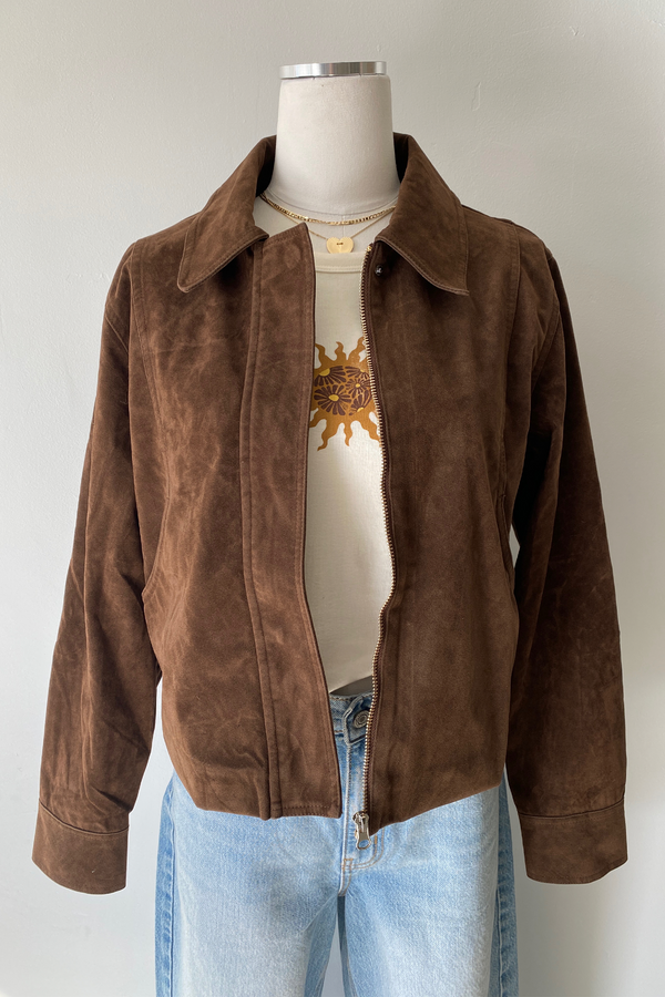 Faux Suede Jacket