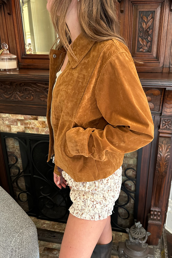 Faux Suede Jacket