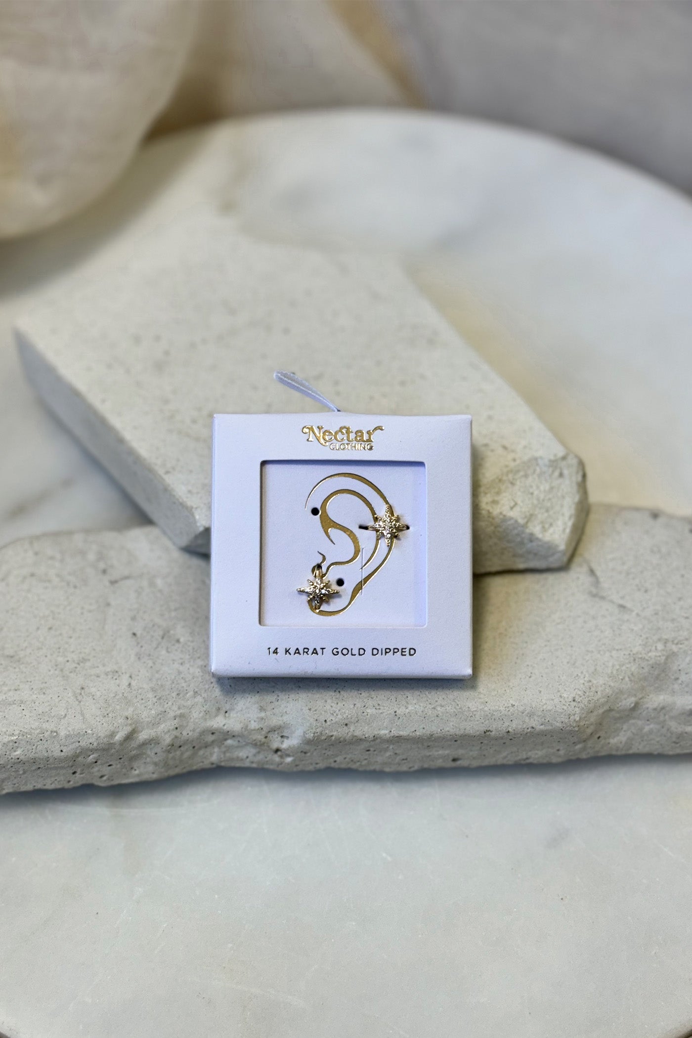 Star Cuff Earring Set