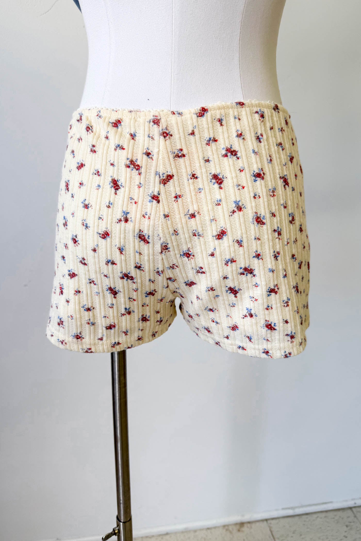 Yellow Floral Print Shorts