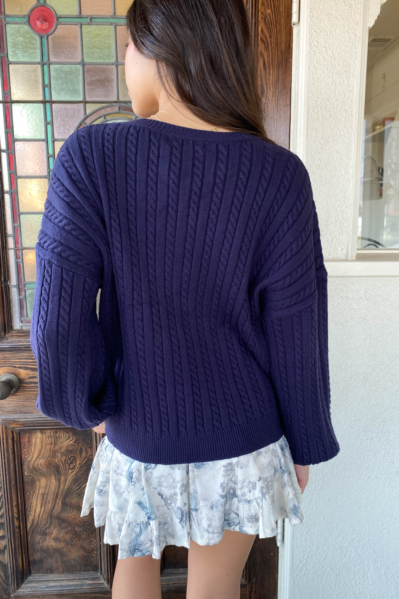 Basic Cable Knit Sweater